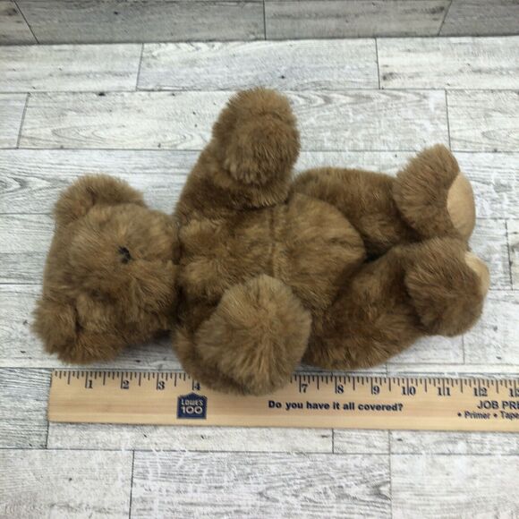Vermont Teddy Bear Company Brown Bear Plush Jointed Handmade Stuffed Animal - Picture 6 of 8